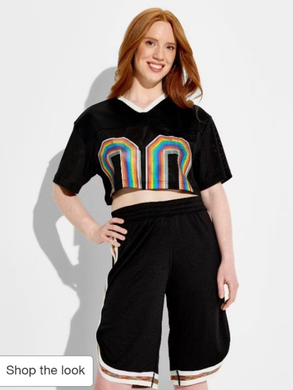 Pride Adult Short Sleeve Cropped Jersey